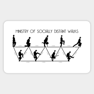 Ministry Of Socially Distant Walks Sticker